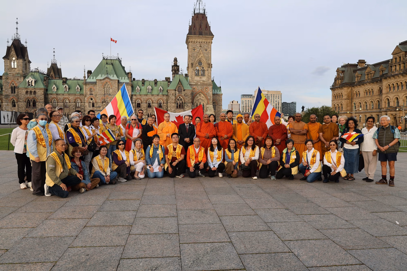 Canadian Buddhists Gather on Parliament Hill to Pray for Nepal